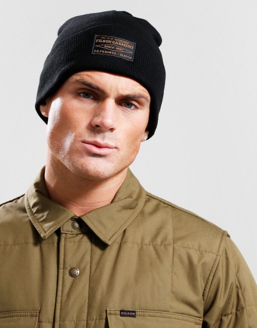 Accessories Filson | Filson Ballard Watch Cap Beanie Black (O/S)