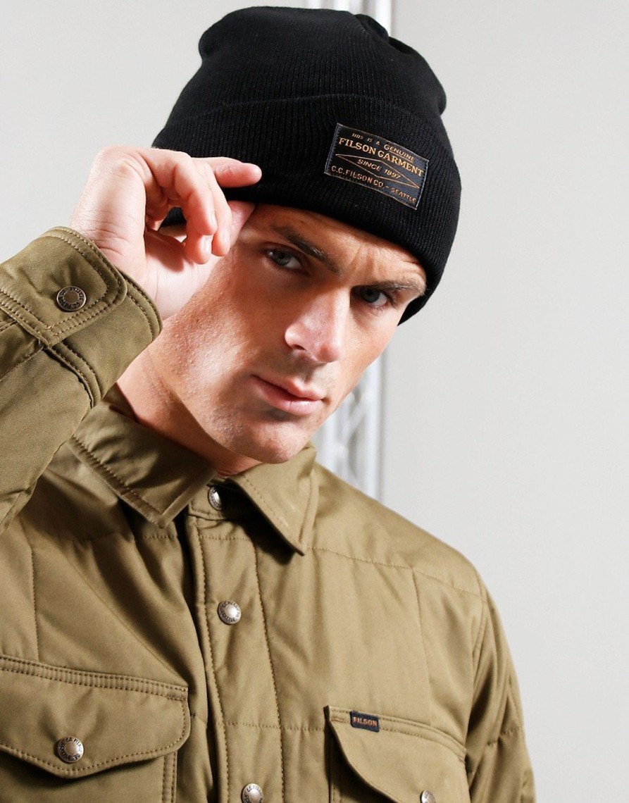 Accessories Filson | Filson Ballard Watch Cap Beanie Black (O/S)