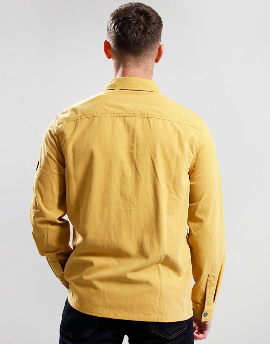 Clothing Barbour International Overshirts | Barbour International Dome Overshirt Mustard (S)