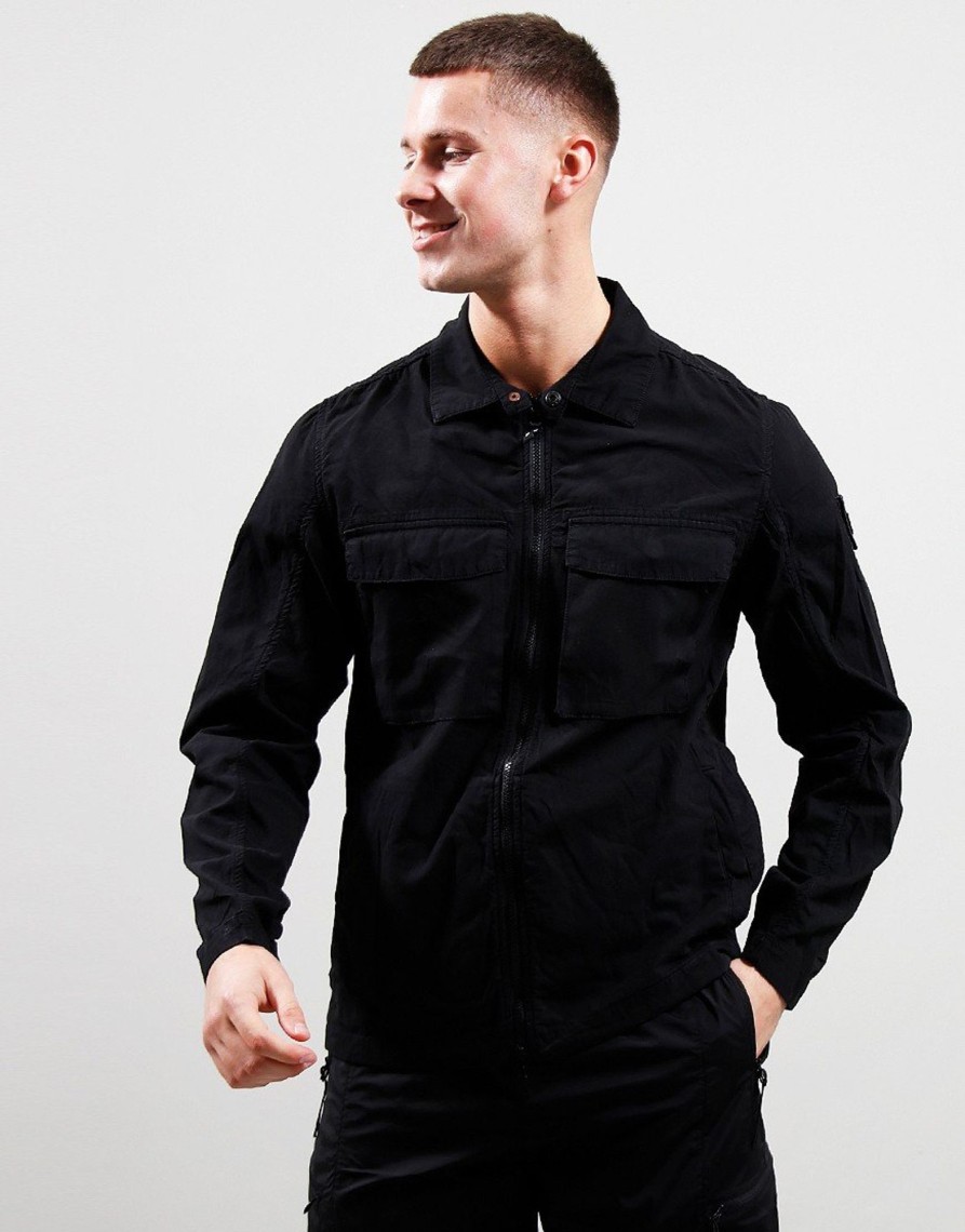 Clothing Weekend Offender Overshirts | Weekend Offender Formella Overshirt Black (S)