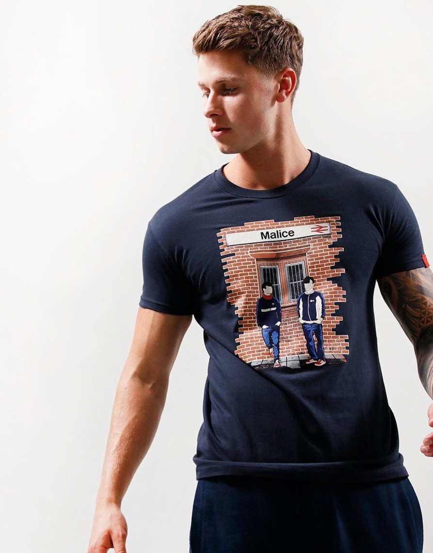 Clothing Eighties Casuals T-Shirts | Eighties Casuals 'A Town Called Malice' T-Shirt Navy (S)