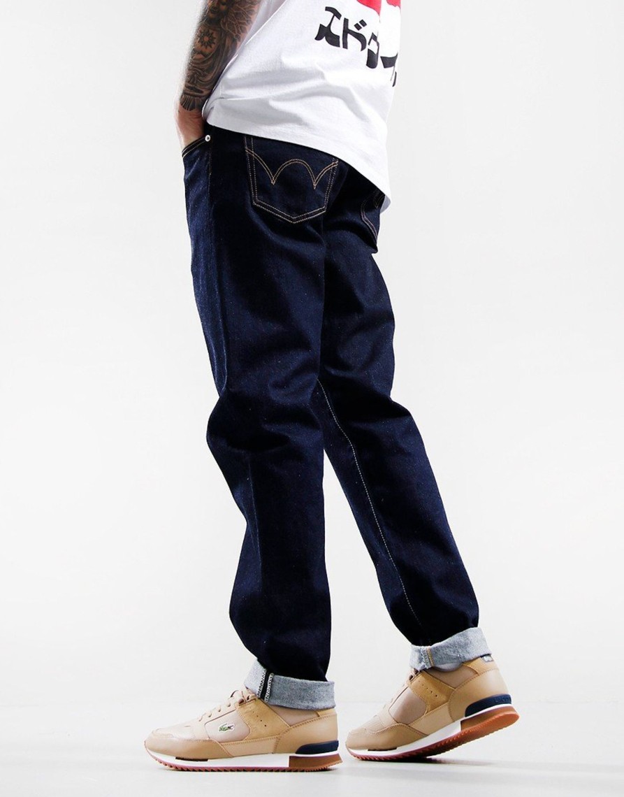 Clothing EDWIN Jeans & Trousers | Edwin Kaihara Slim Tapered Jeans Pure Indigo Blue Rinsed (30R)