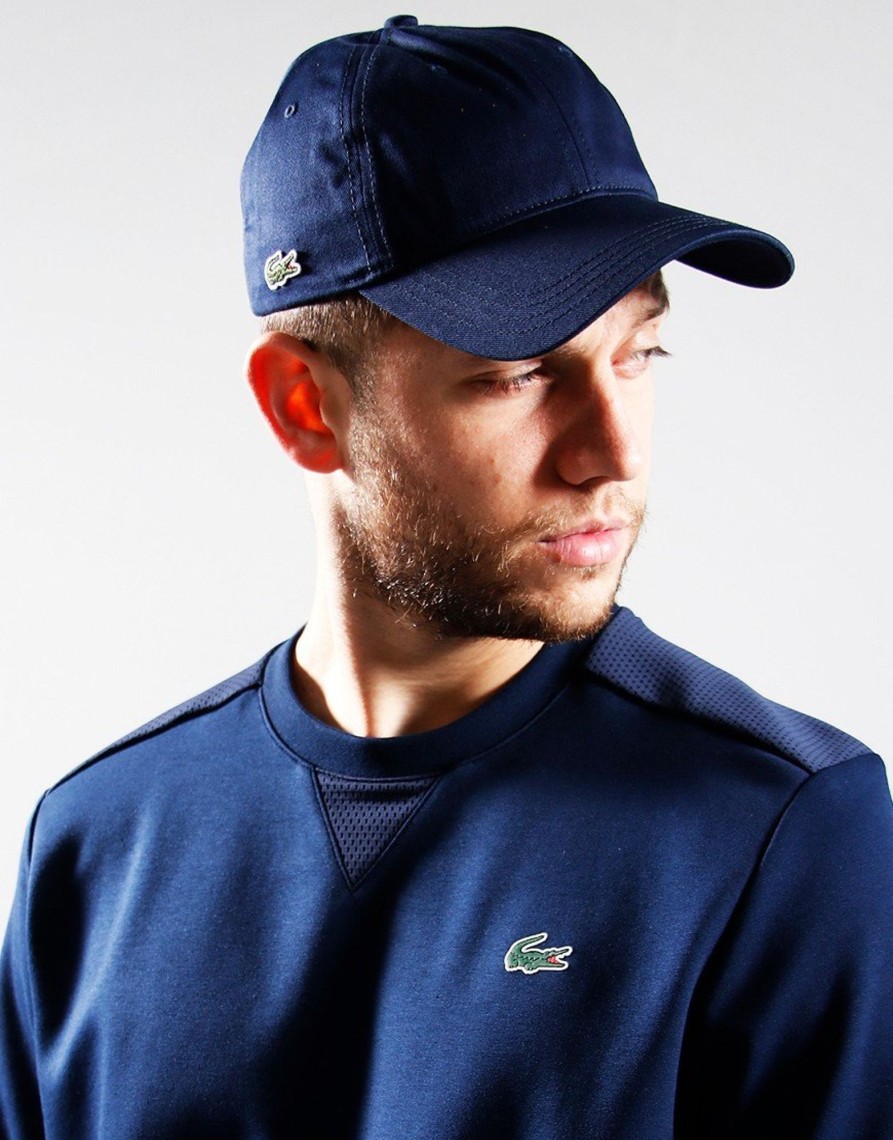 Accessories Lacoste | Lacoste Contrast Strap Cotton Cap Navy Blue (O/S)