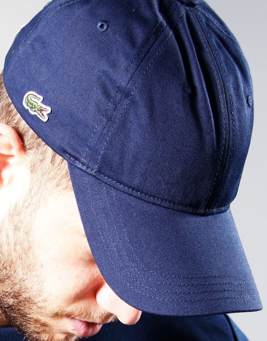 Accessories Lacoste | Lacoste Contrast Strap Cotton Cap Navy Blue (O/S)