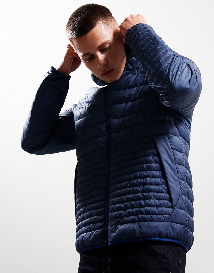 Clothing Paul Smith Jackets & Coats | Paul Smith Fibre Down Padded Jacket 43 Greyish Blue (S)