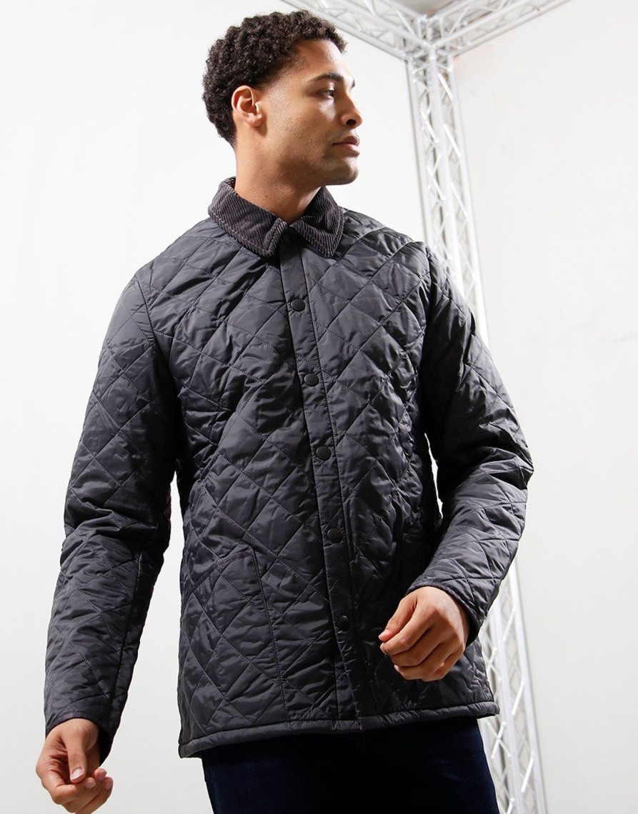 Clothing Barbour International Jackets & Coats | Barbour International Liddesdale Jacket Charcoal (S)