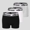 Accessories Ellesse | Ellesse Hali Fashion 3 Pack Boxers Black/Grey/White (S)