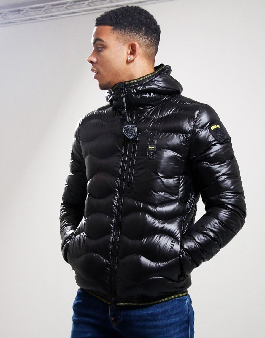 Clothing Blauer Jackets & Coats | Blauer Wave Micro Jacket Black (M)