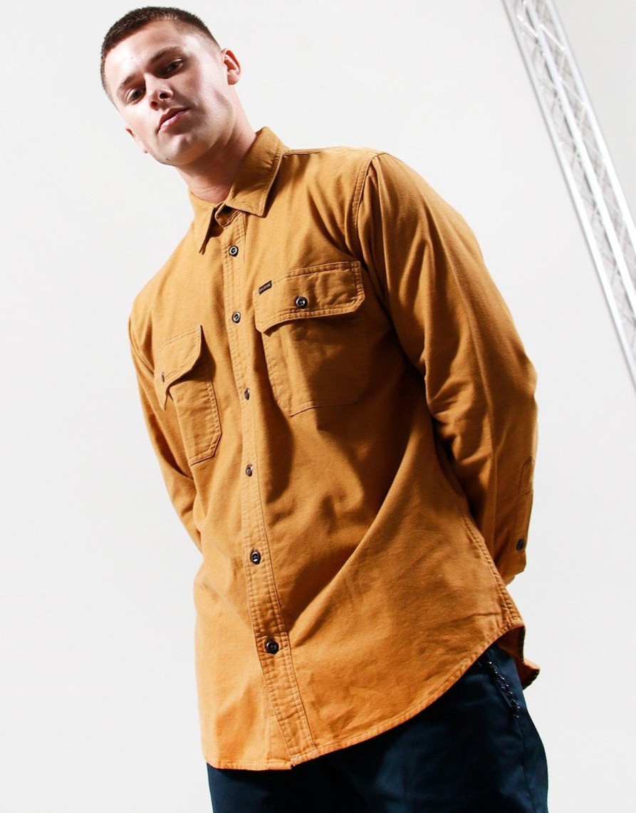 Clothing Filson Shirts | Filson Field Flannel Shirt Nubuck Tan (M)