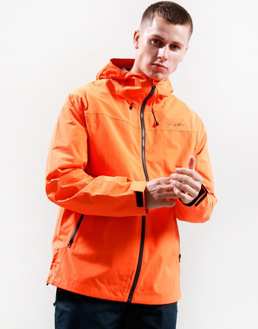 Clothing Filson Jackets & Coats | Filson Swiftwater Rain Jacket Blaze Orange (M)