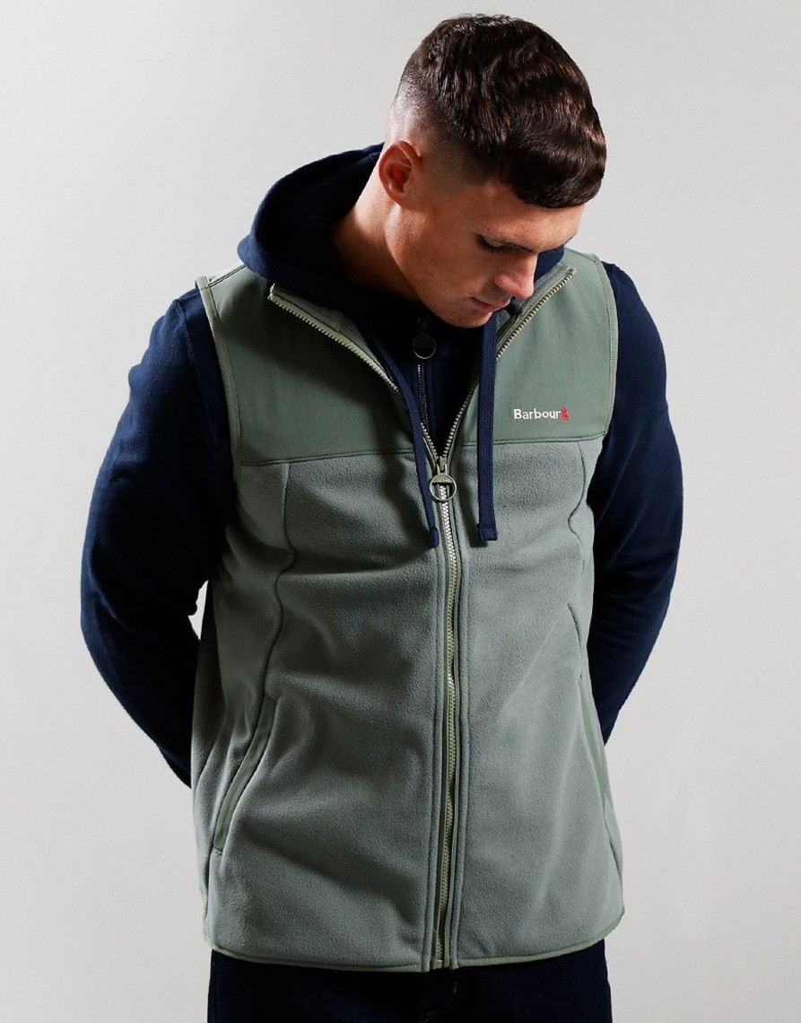 Clothing Barbour Gilets | Barbour Coleridge Gilet Moss (S)