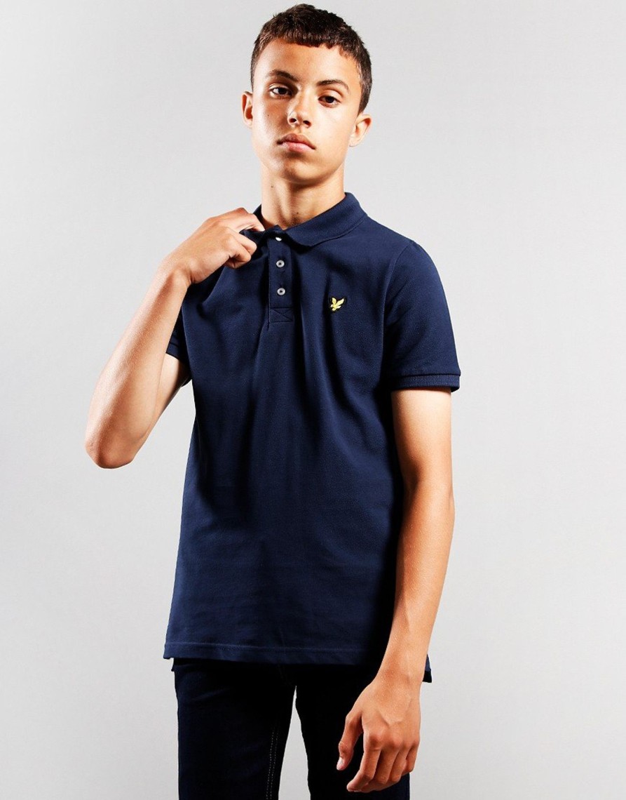 Clothing Lyle & Scott Junior Polo Shirts | Lyle & Scott Junior Classic Polo Shirt Navy (3/4Yr)