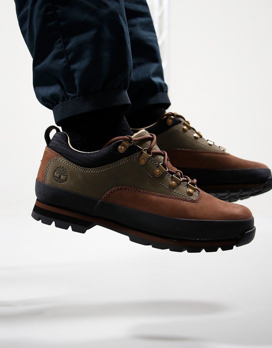 Footwear Timberland | Timberland Euro Hiker Low Boot Dark Green Nubuck (Uk7)