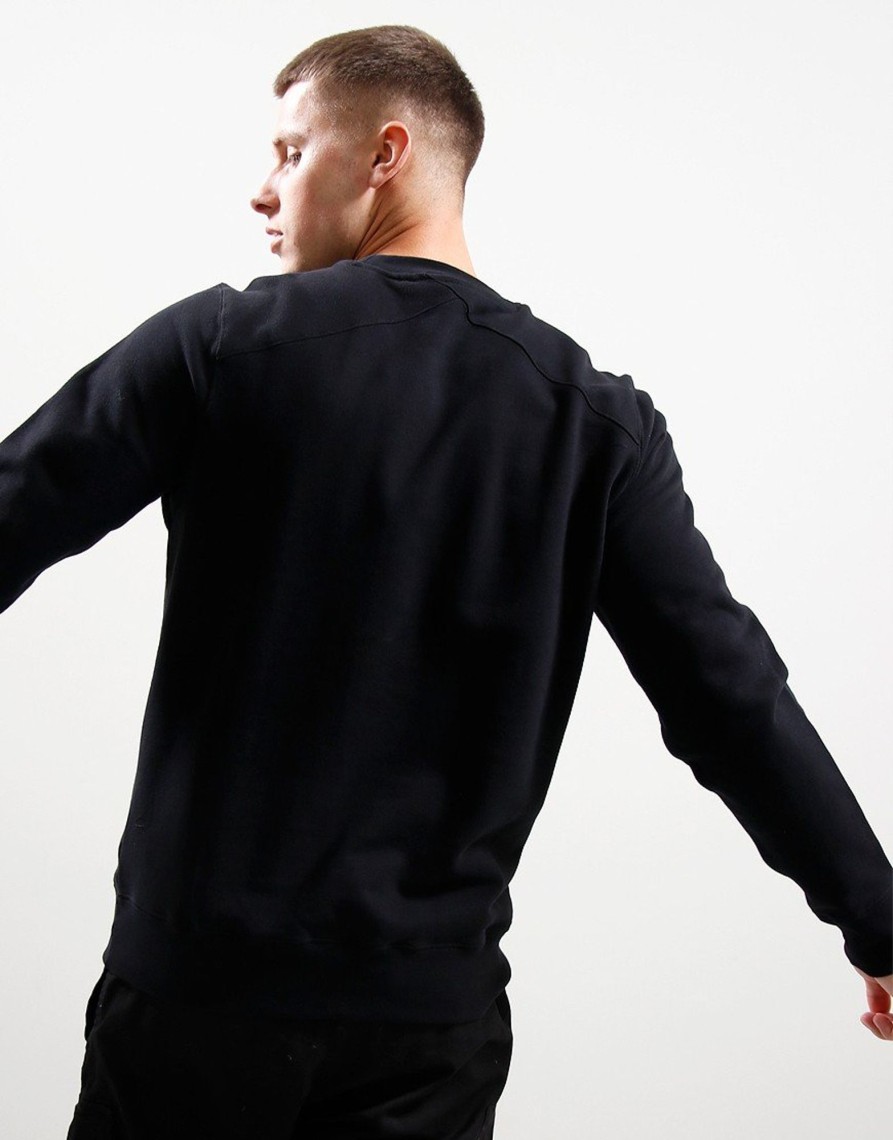 Clothing MA.Strum Sweats | Ma.Strum Chest Print Sweat Black (S)