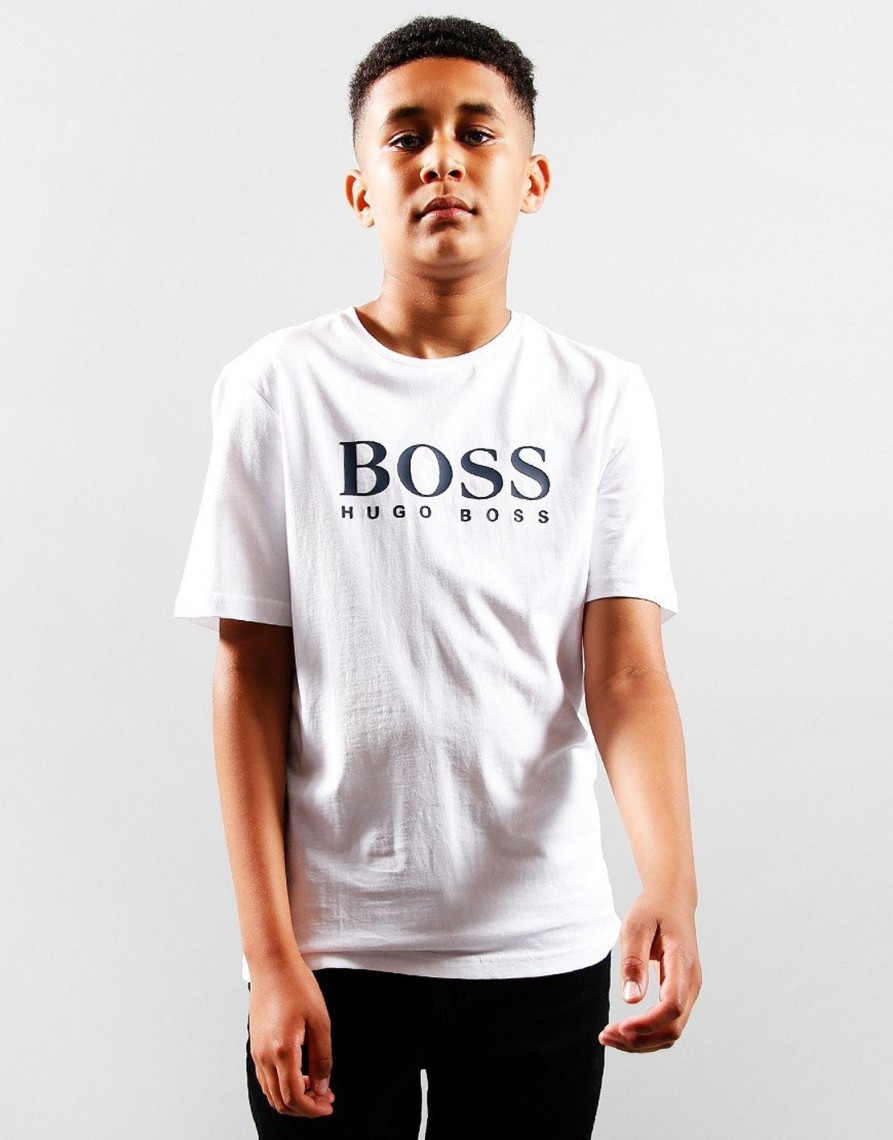 Clothing BOSS Kids T-Shirts | Boss Kids Logo T-Shirt White (4Yr)