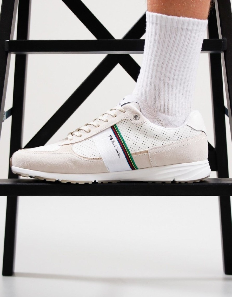 Footwear Paul Smith | Paul Smith Huey Trainers White 01 (Uk7)