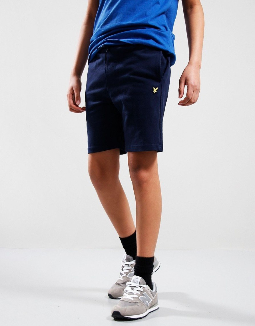 Clothing Lyle & Scott Junior Shorts | Lyle & Scott Junior Sweat Short Navy Blazer (3/4Yr)