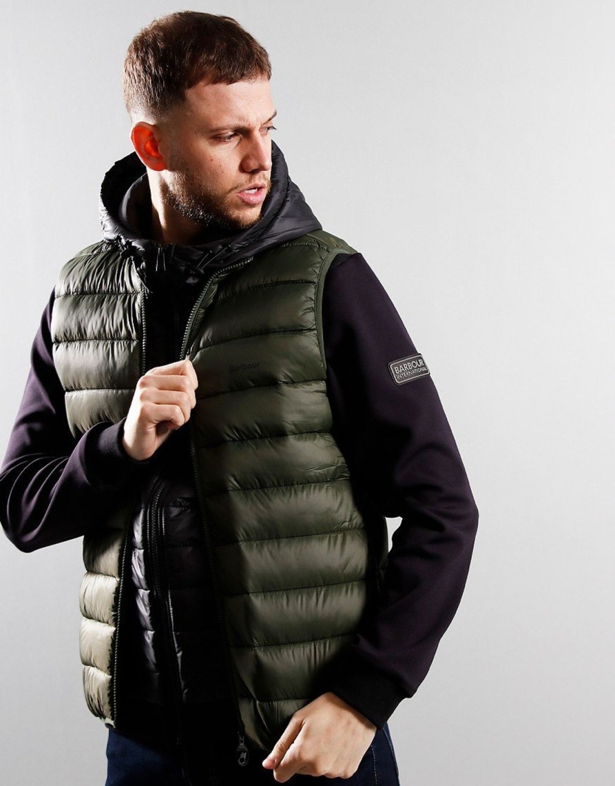 Clothing Barbour Gilets | Barbour Bretby Quilted Gilet Olive (S)