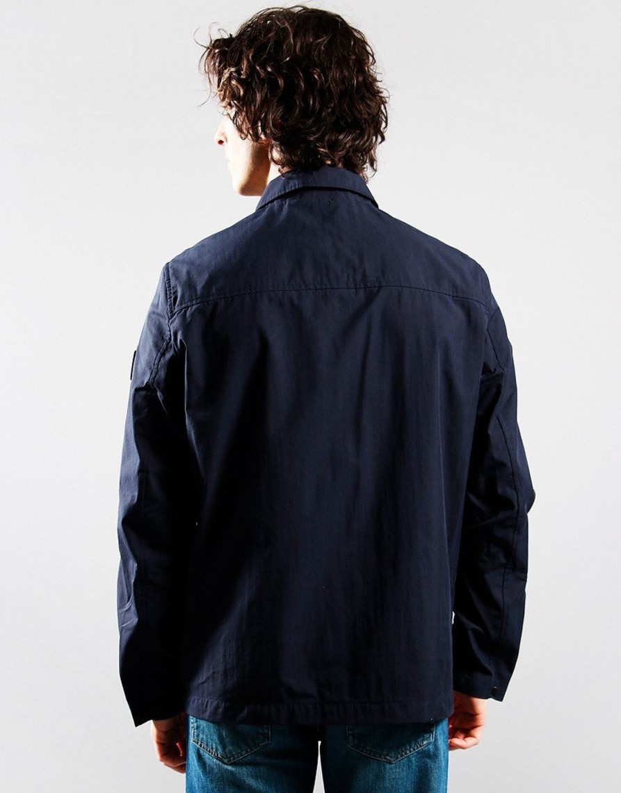 Clothing Tommy Hilfiger Overshirts | Tommy Hilfiger Nylon Shirt Jacket Desert Sky (M)