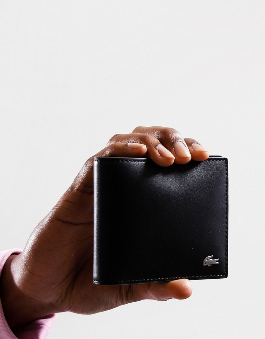 Accessories Lacoste | Lacoste Small Billfold Wallet Dark Brown (O/S)