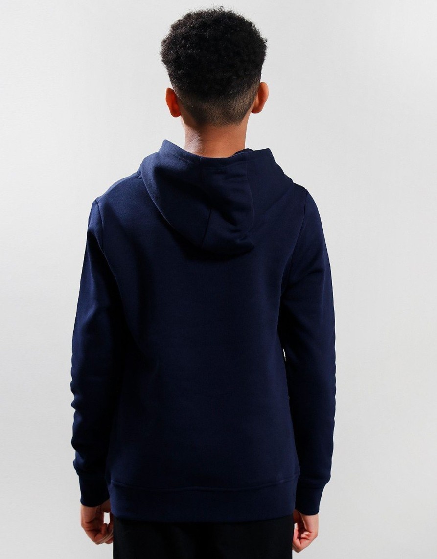 Clothing BOSS Kids Sweats | Boss Kids Large Logo Hoodie Navy (10Yr)