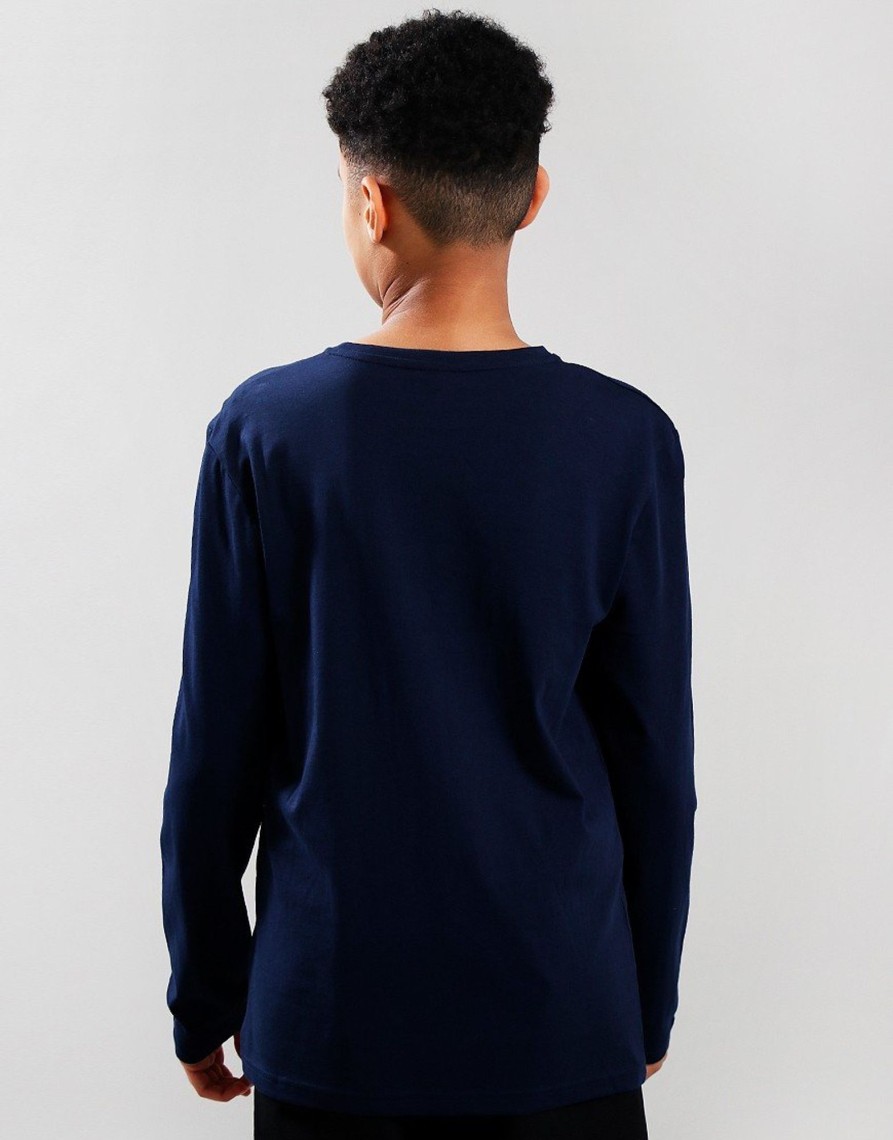 Clothing BOSS Kids T-Shirts | Boss Kids Logo Long Sleeve T-Shirt Navy (10Yr)