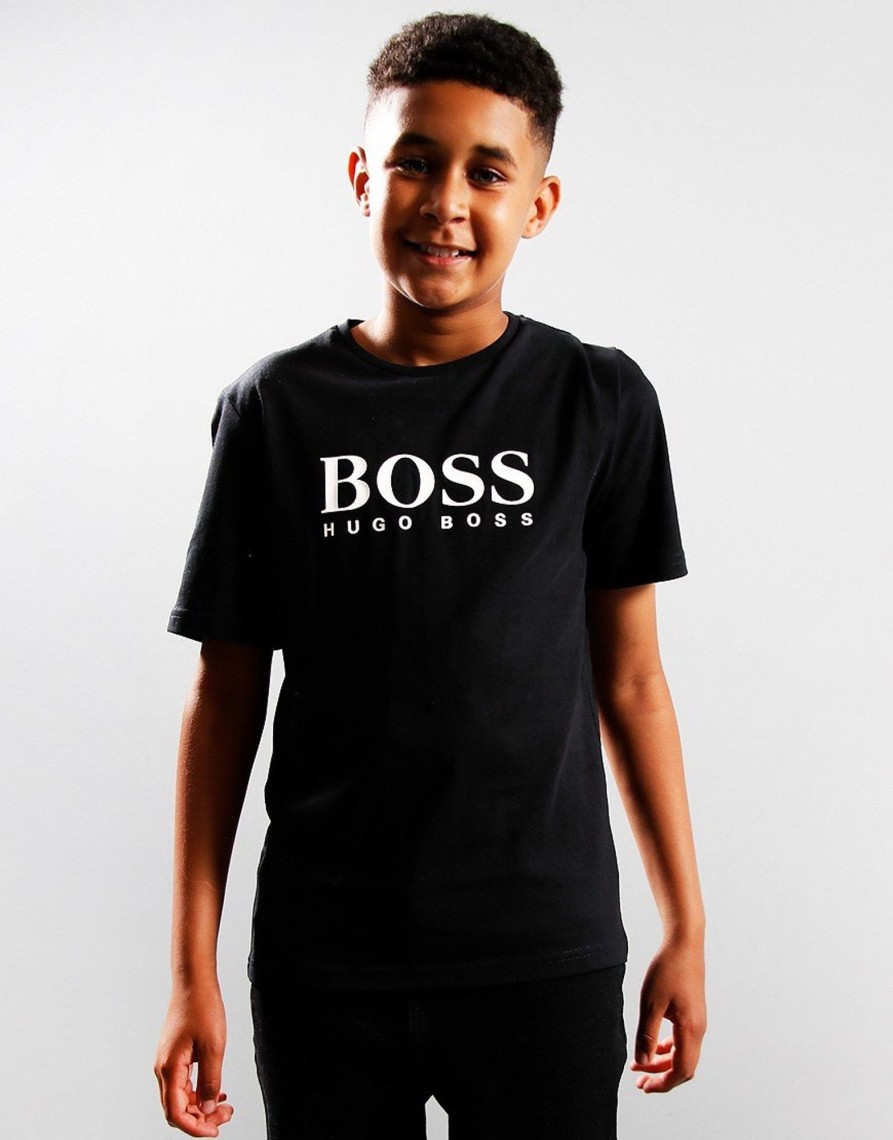 Clothing BOSS Kids T-Shirts | Boss Kids Logo T-Shirt Black (4Yr)