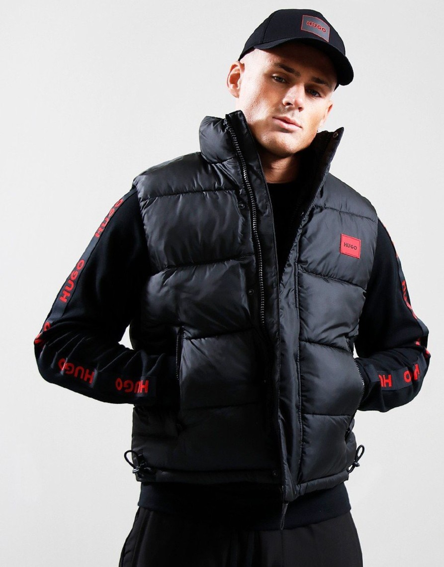 Clothing HUGO Gilets | Hugo Baltino 2342 Gillet Black (M)