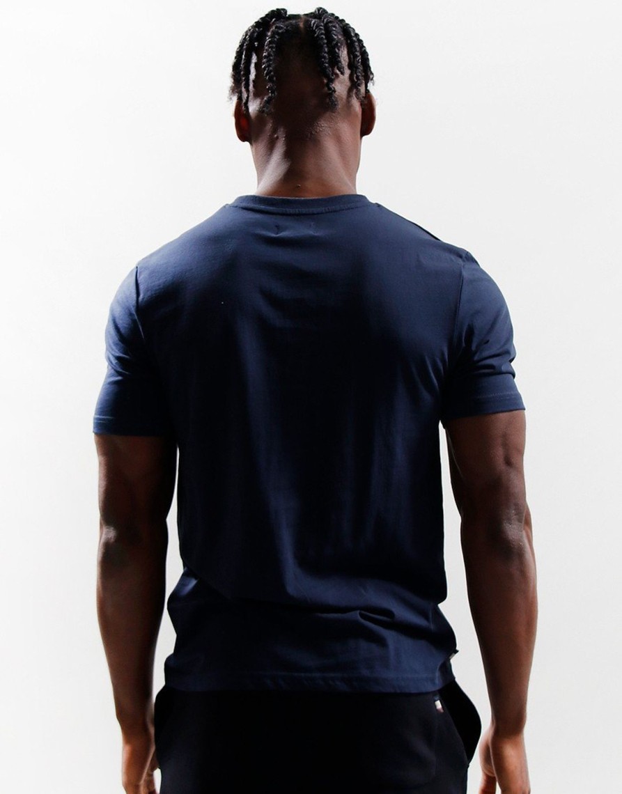 Clothing Aquascutum T-Shirts | Aquascutum Small Logo T-Shirt Navy (S)